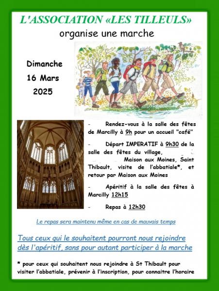 Invitation à la marche/visite du 16 mars