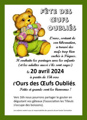 Flyer de la Chasse aux Oeufs 2024